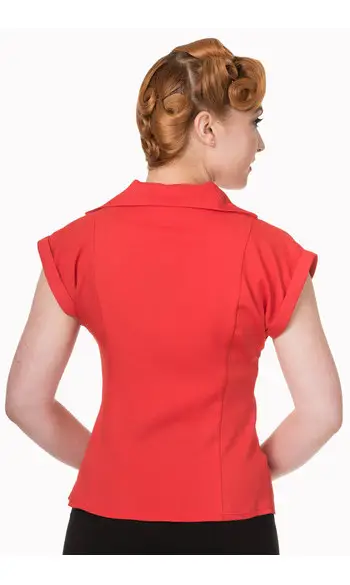 blouse rouge 40's