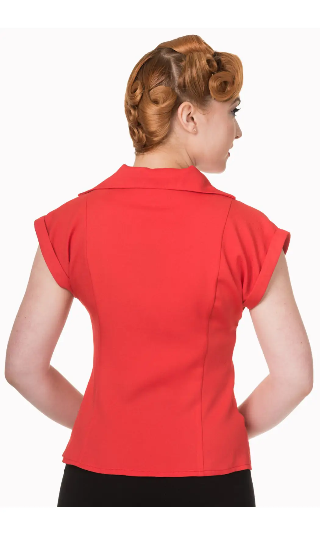 blouse rouge 40's
