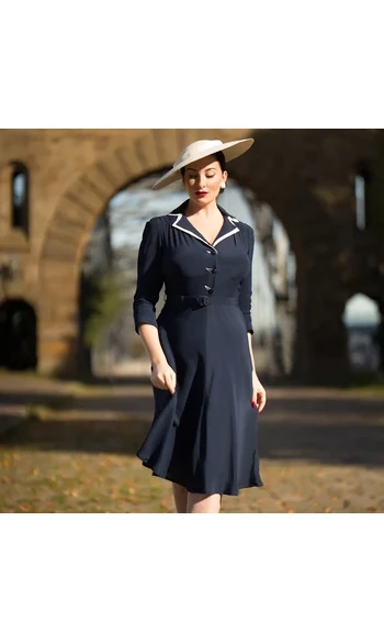 Robe chemise à manches 3/4 Lisa-Mae