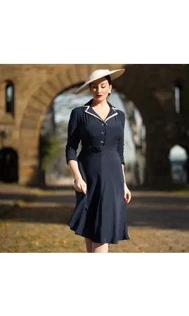 Robe chemise à manches 3/4 Lisa-Mae