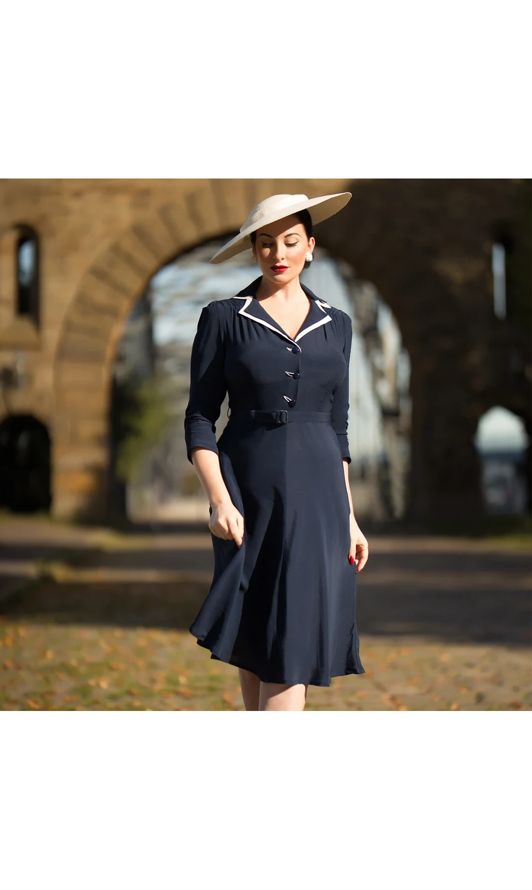 Robe chemise à manches 3/4 Lisa-Mae