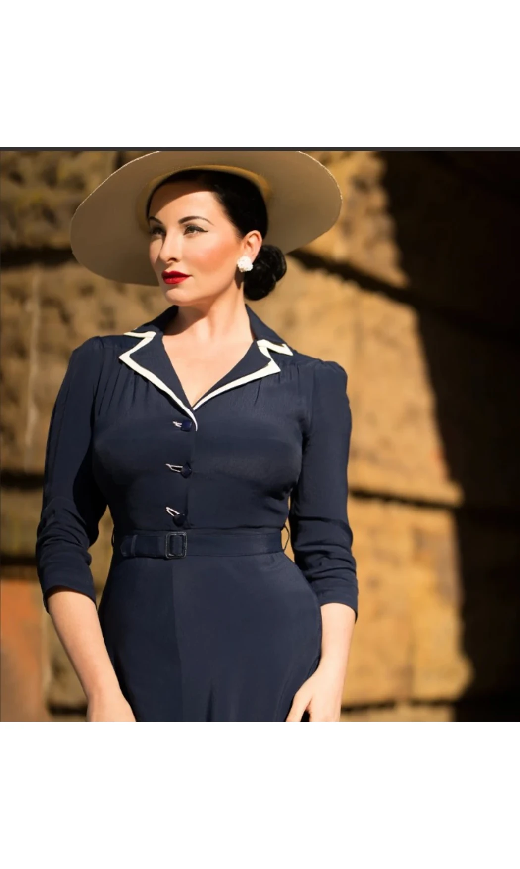 Robe chemise à manches 3/4 Lisa-Mae