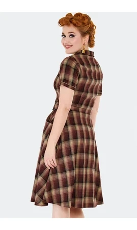 Robe chemise évasée de style occidental