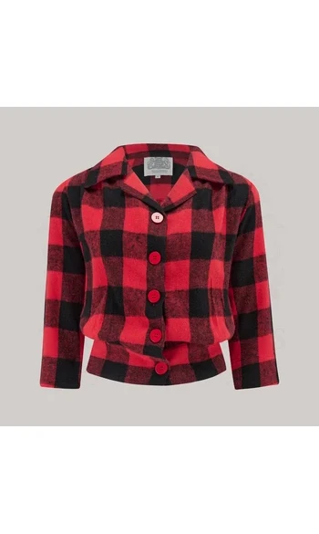 Marion Blouse in Buffalo Plaid