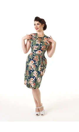 Veronica Tea Dress Années 40 - Tiki