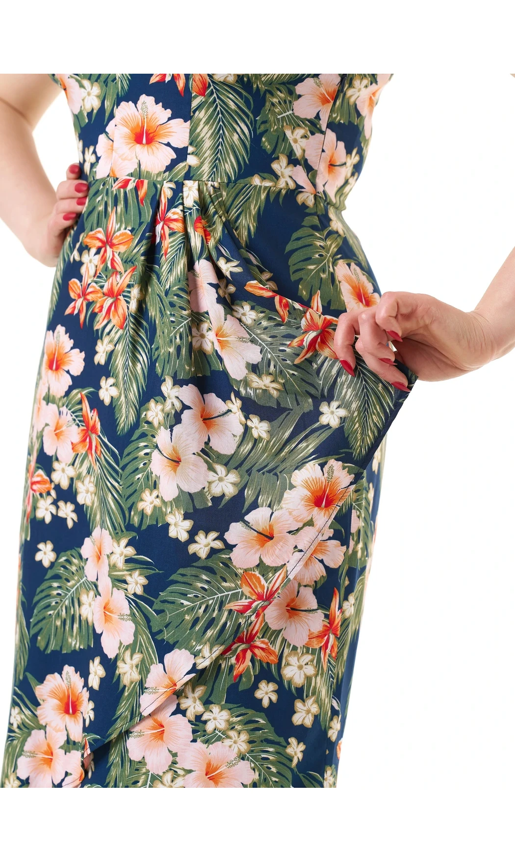 Veronica Tea Dress Années 40 - Tiki