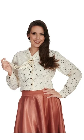 Blouse crème JANE SPOT