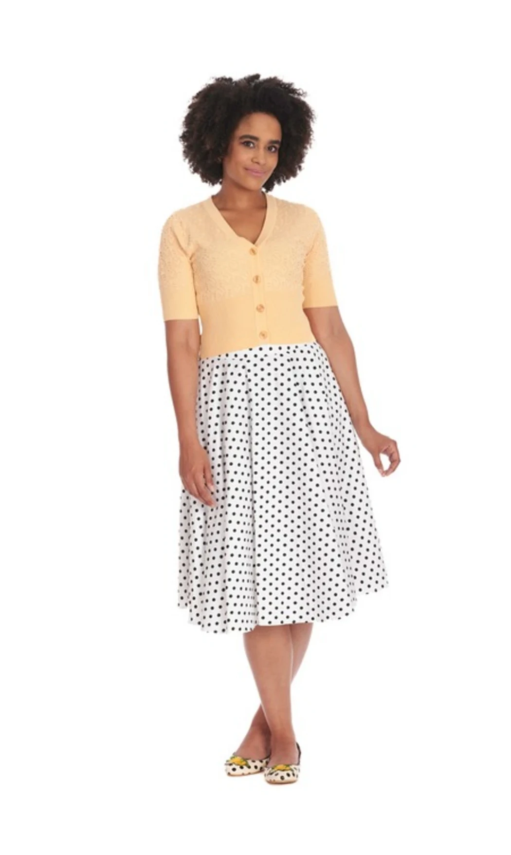 Cardigan jaune LOVE HEART