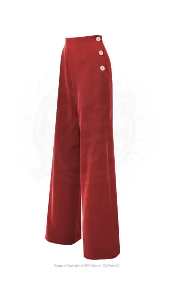 Pretty 40's, swing pantalon rouge