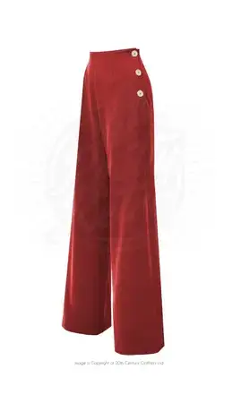 Pretty 40's, swing pantalon rouge