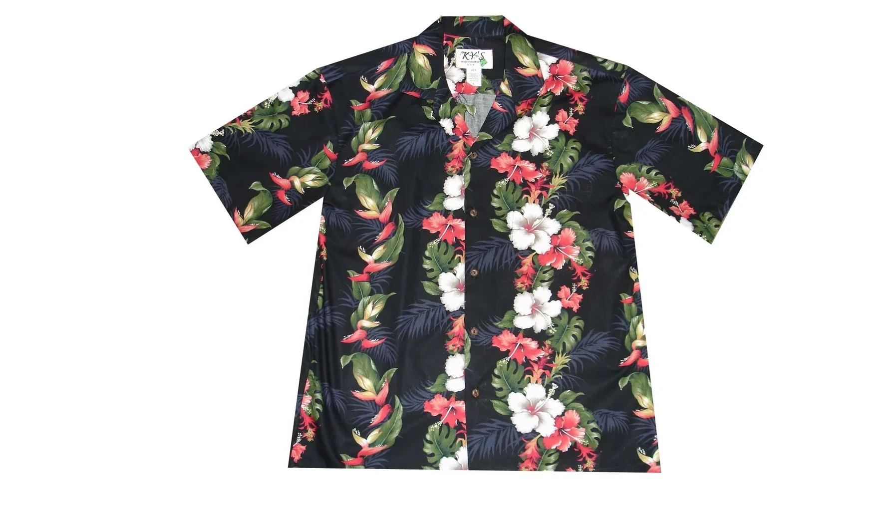 Chemises hawaïennes 100 % coton popeline