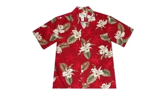 Classic Orchid Red Aloha Shirt