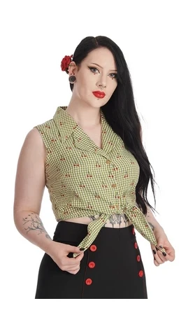 Blouse verte SWEET PEA