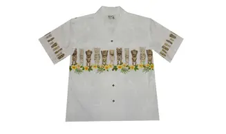 Tiki-Chest-Band-cotton wh-Hawaiian-shirt