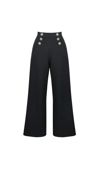 Pantalon marin des années 1930 - Noir