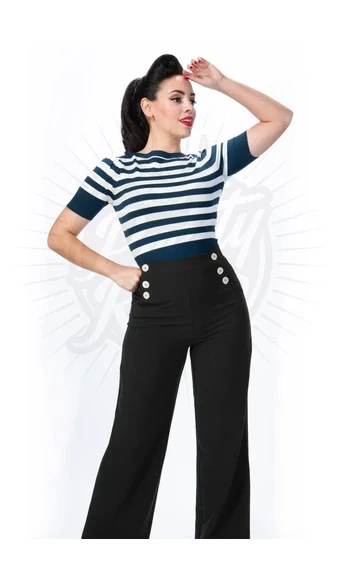 Pantalon marin des années 1930 - Noir