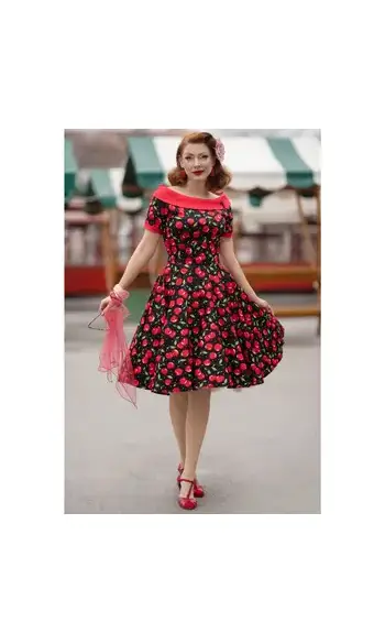 Darlene Cute robe cerises