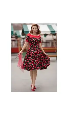 Darlene Cute robe cerises