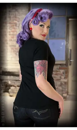 T-shirt col V Hotrod Betty's