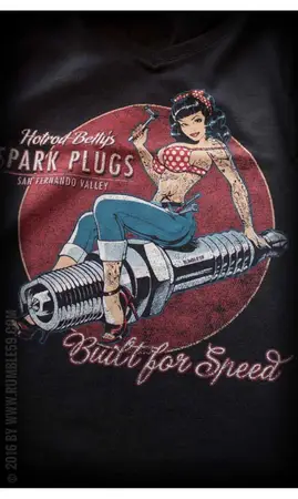 T-shirt col V Hotrod Betty's