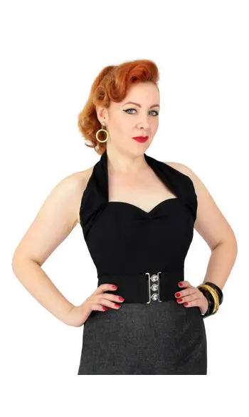 Blouse noir Vivien of Holloway