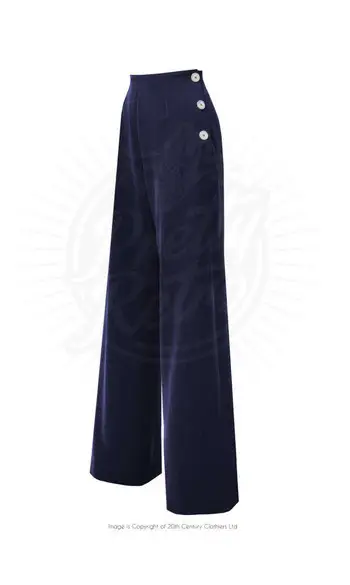 Pantalon Pretty swing "bleu"
