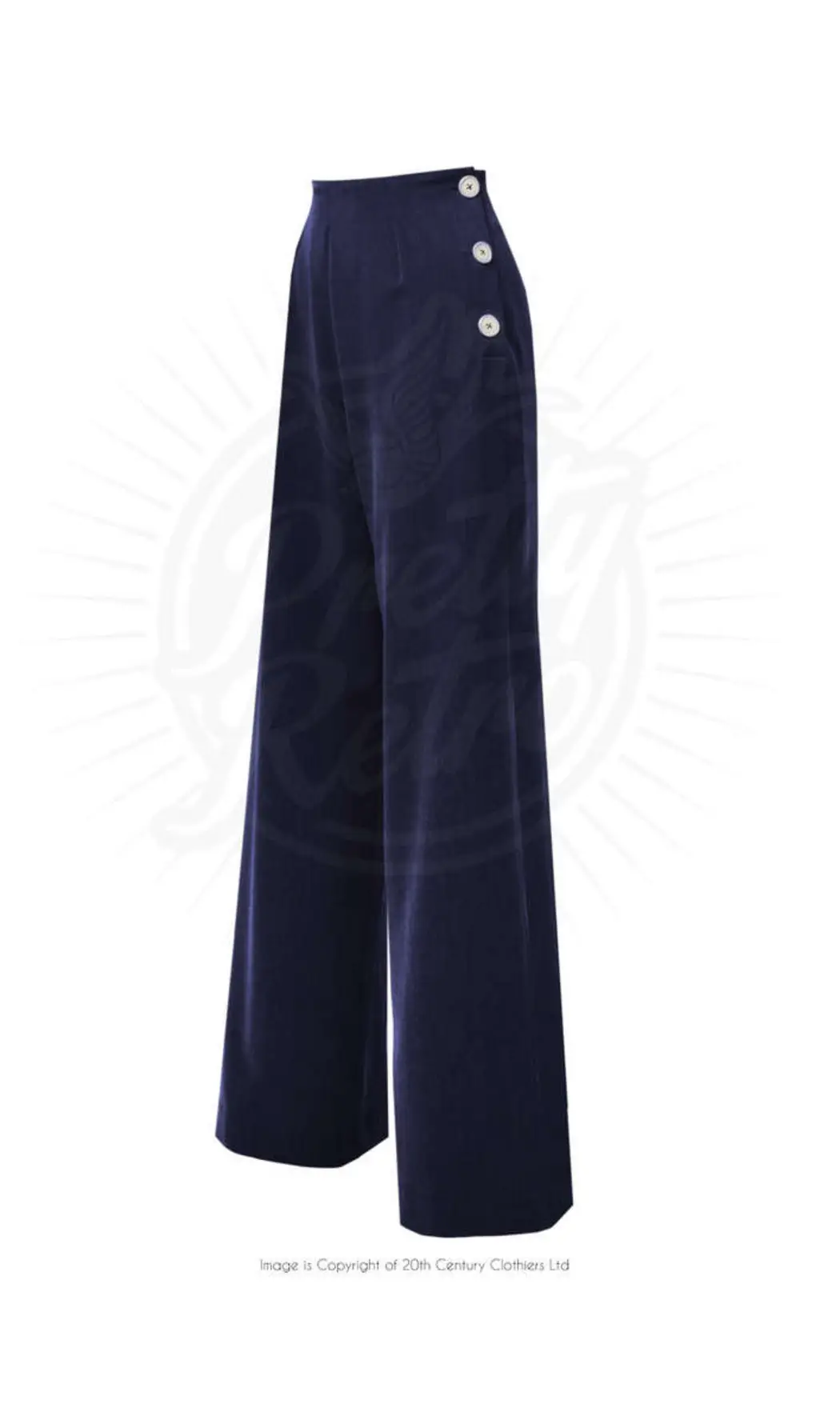 Pantalon Pretty swing "bleu"