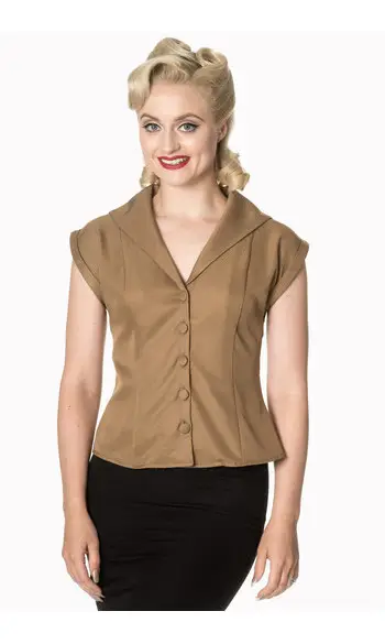 Blouse beige 40's