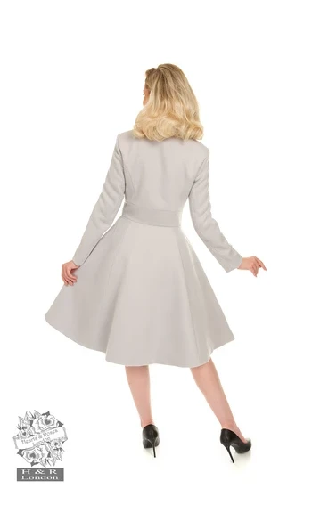 Manteau Caroline Swing gris clair